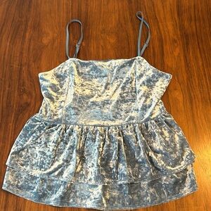 Spaghetti Strap Velvet Top